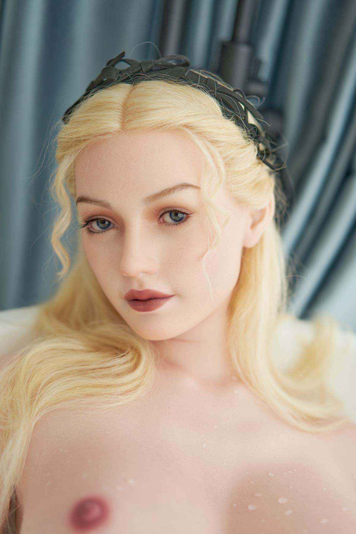 Blonde silicone sex doll Marilyn