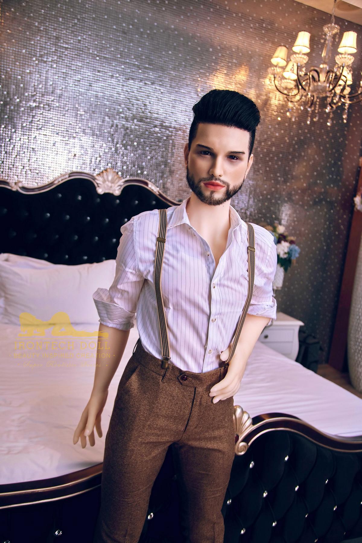 Kevin TPE male sex doll silicone head