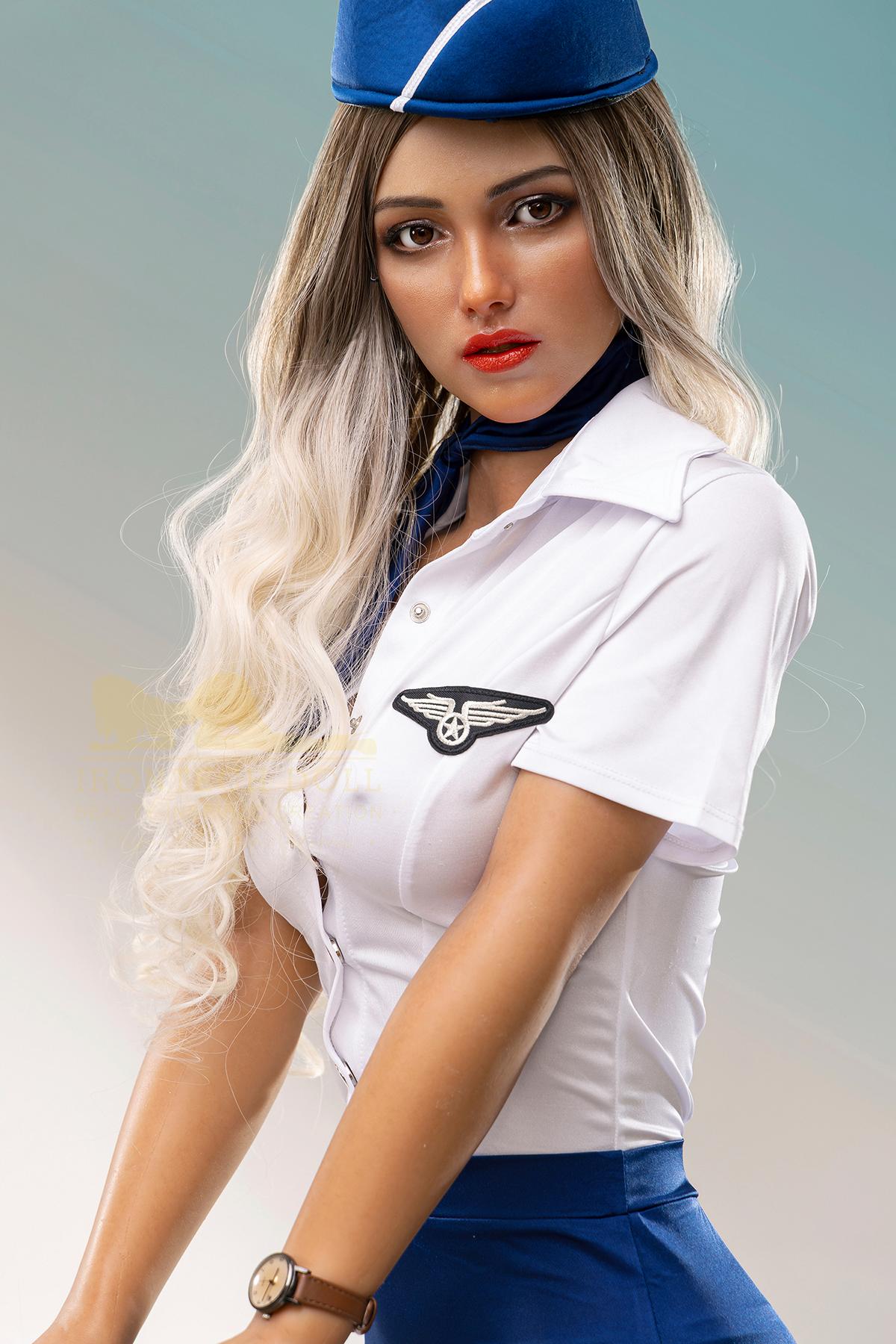 Silicone sex doll Chloé | Sexy blonde stewardess sex doll