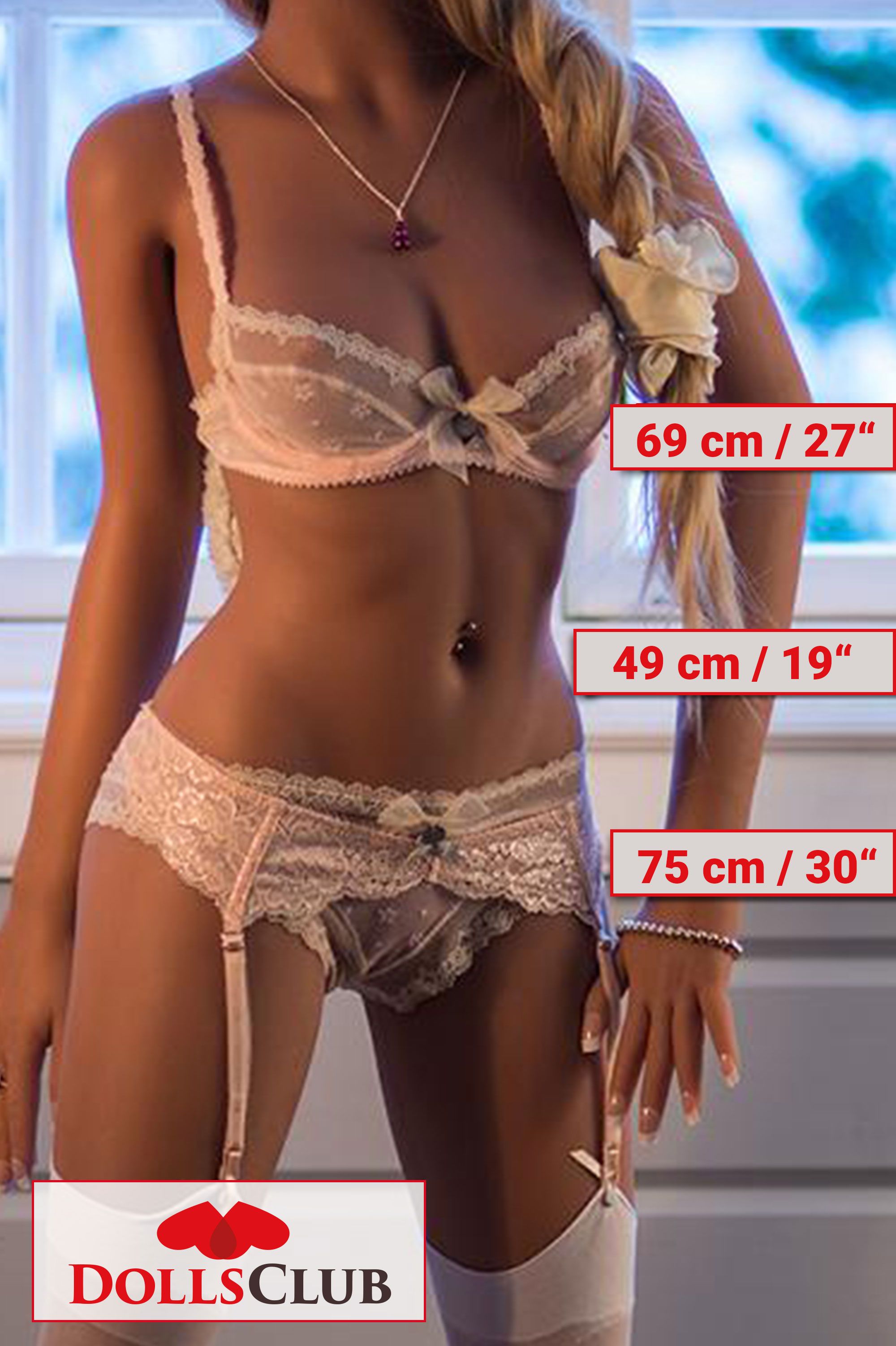 140cm / 4ft7 Classic WM Doll with small chest