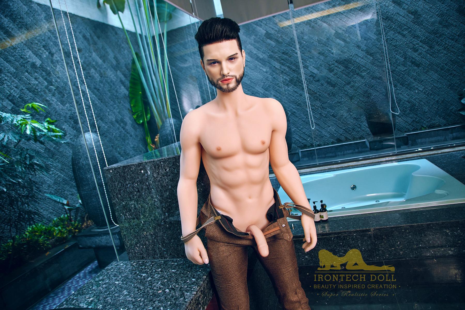 Kevin TPE male sex doll silicone head