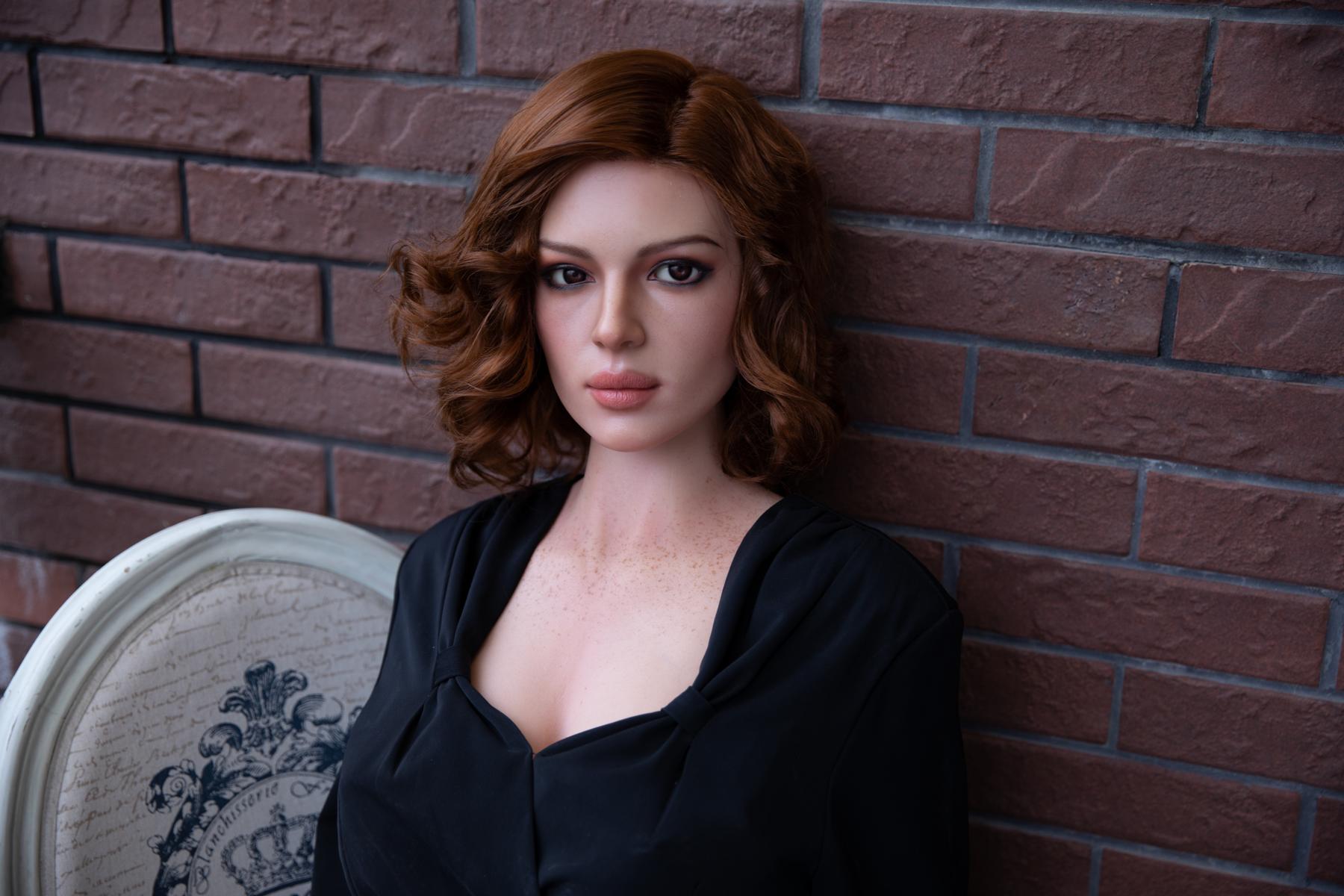 Silicone sex doll Janette with freckles