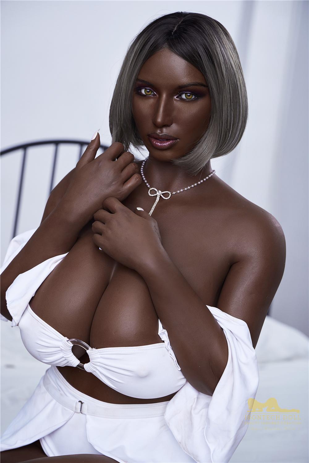 Black silicone sex doll Zara