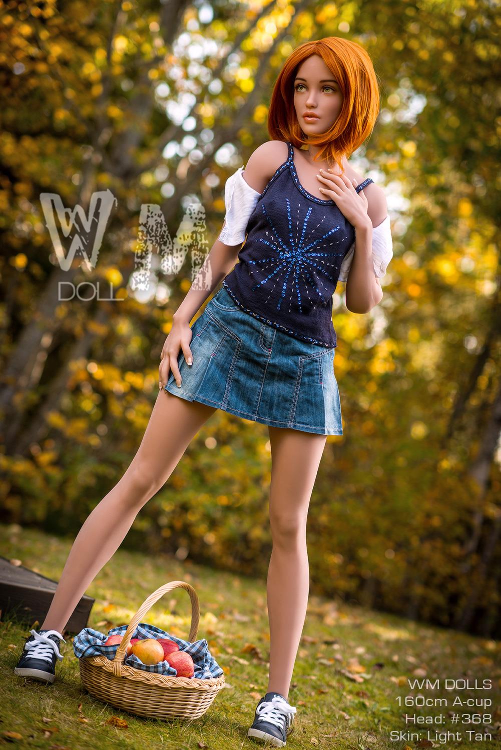 Love doll Felizia with red hair and small breasts