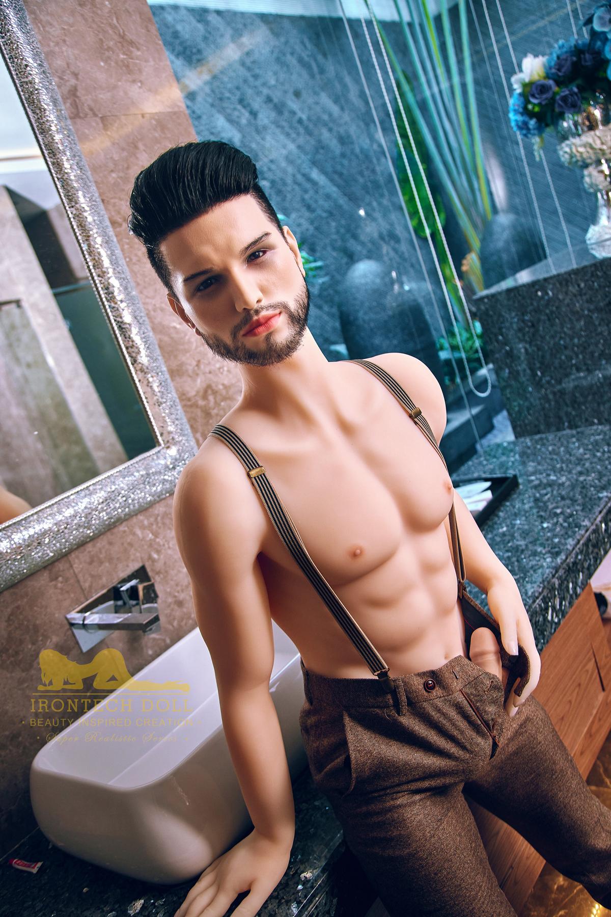 Kevin TPE male sex doll silicone head