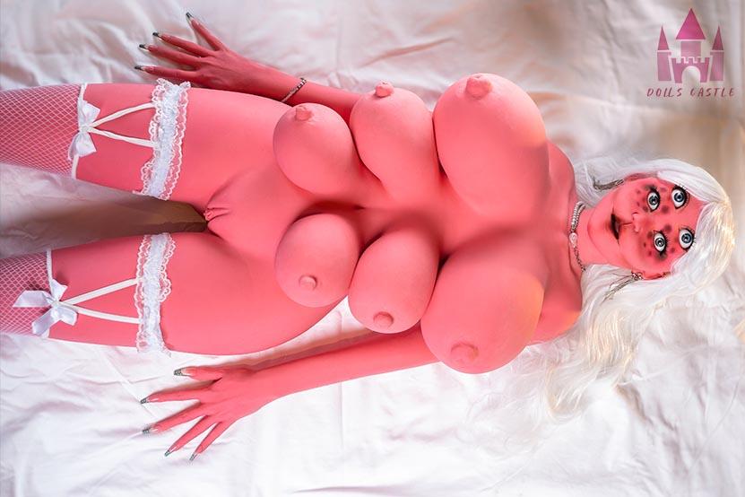 Fantasy sex doll Pinky | Sexdoll with 6 breasts