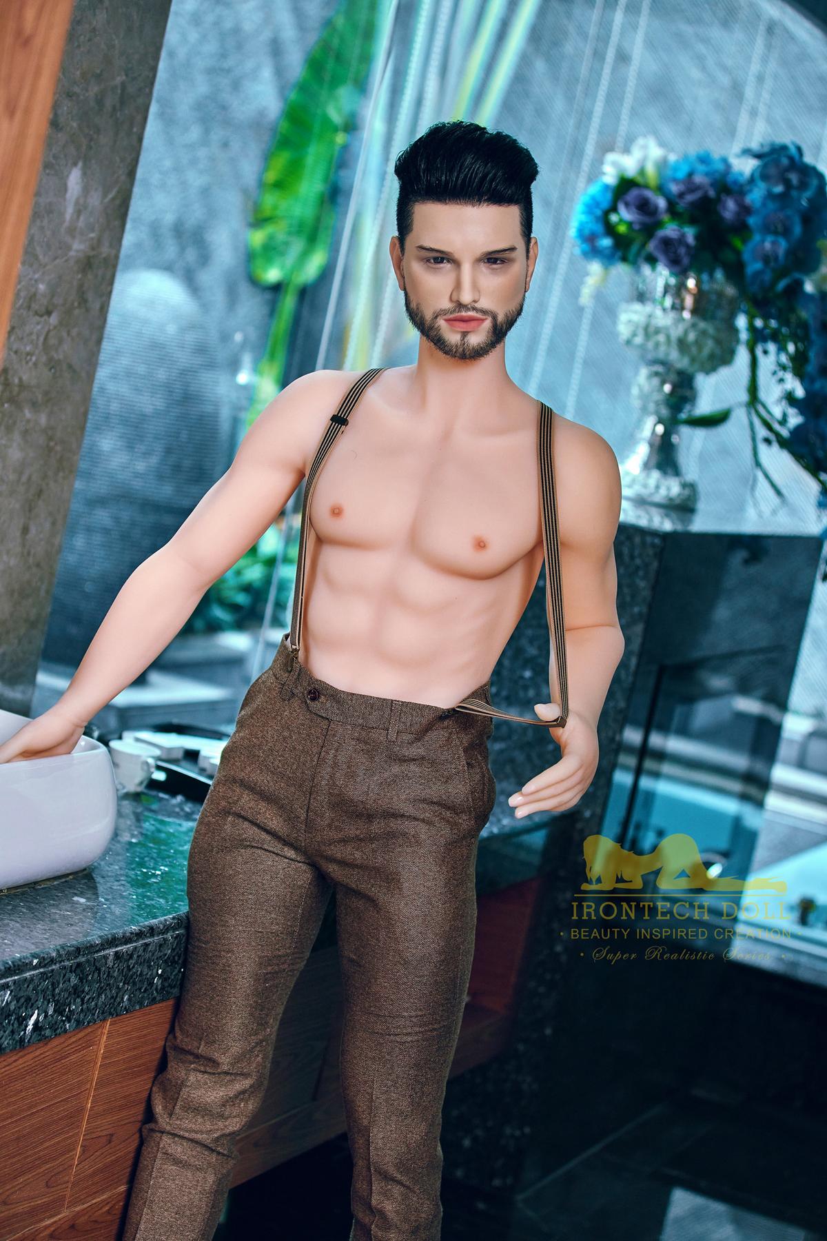 Kevin TPE male sex doll silicone head