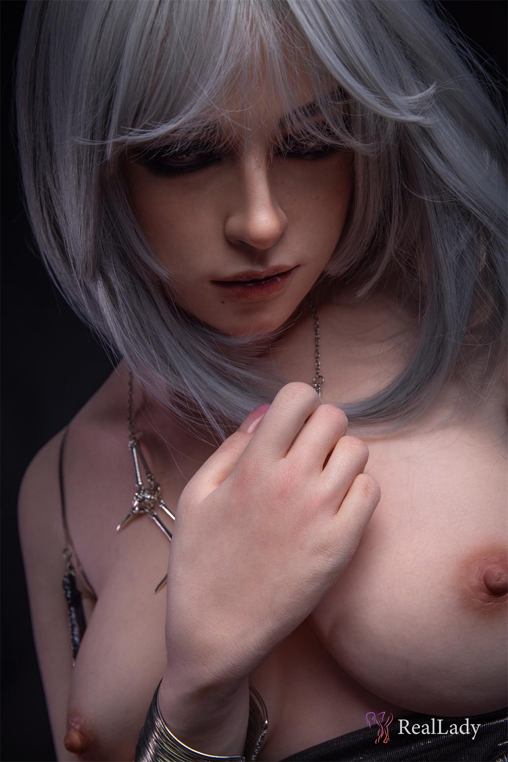 Silicone sex doll Holly | sex doll with white hair