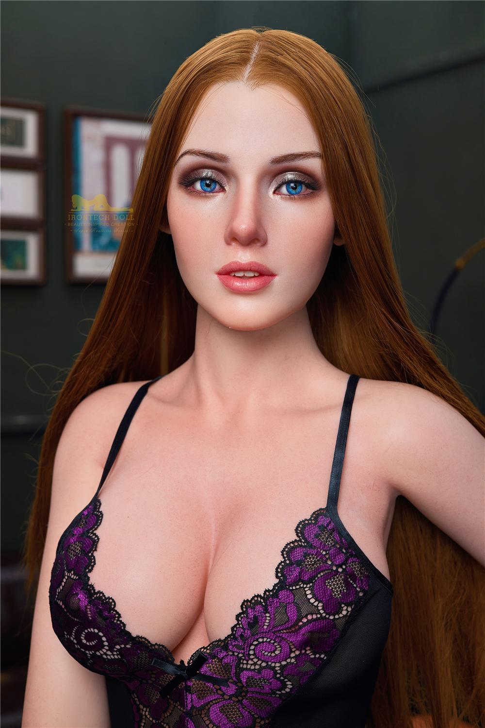 Silicone Real Doll Cinderella with reddish hair